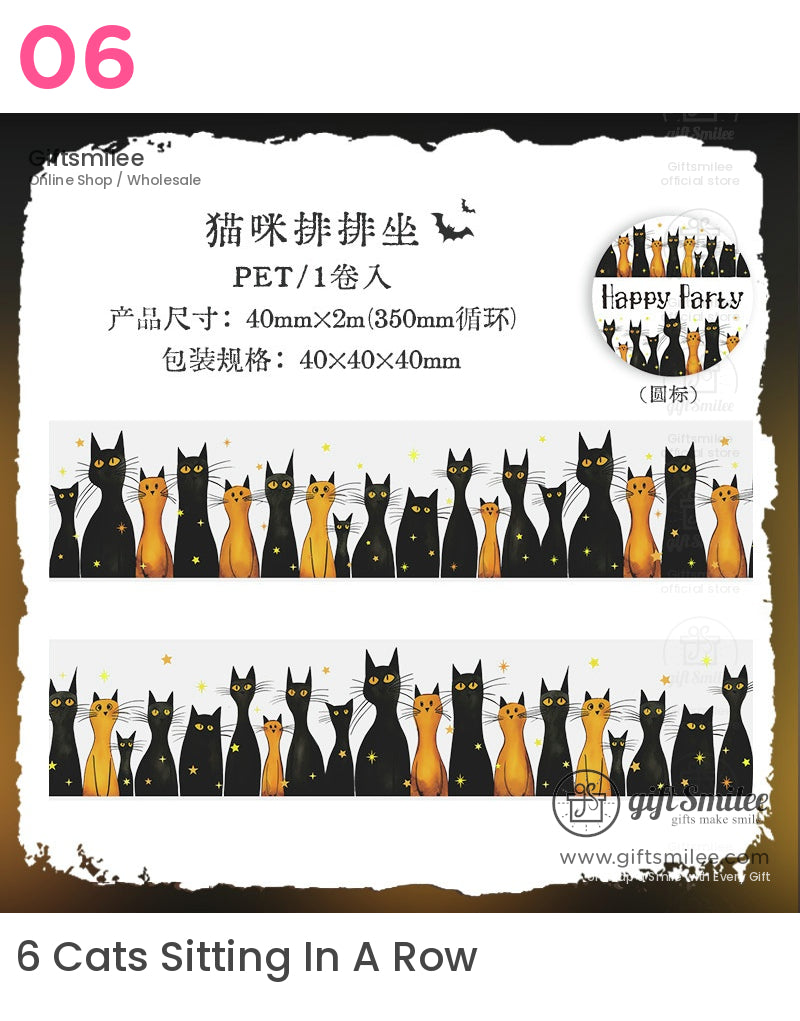 Gothic Party Vintage Background Gothic Decorative Pet Tape | KS-RT-1679