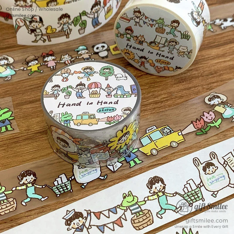 Pencil Man Decorative Tape And Sticker Set | KS-RT-1733