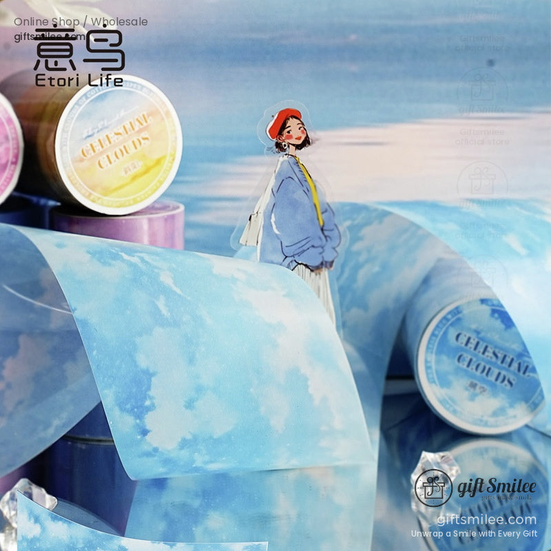 Gradient Sky Clouds 6 Color Pet Tape | KS-RT-1761