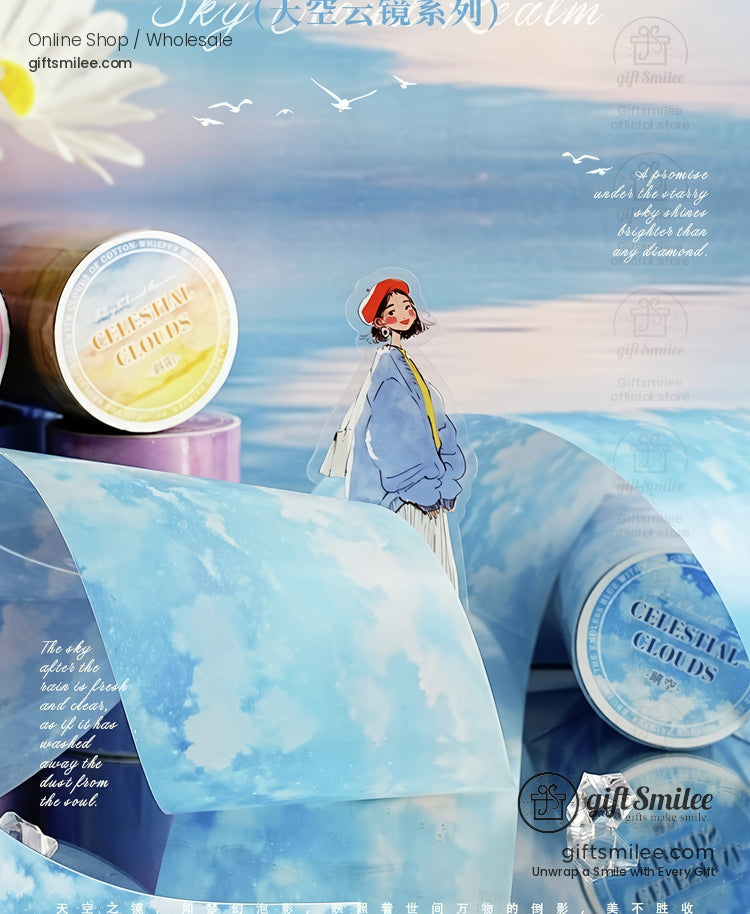 Gradient Sky Clouds 6 Color Pet Tape | KS-RT-1761