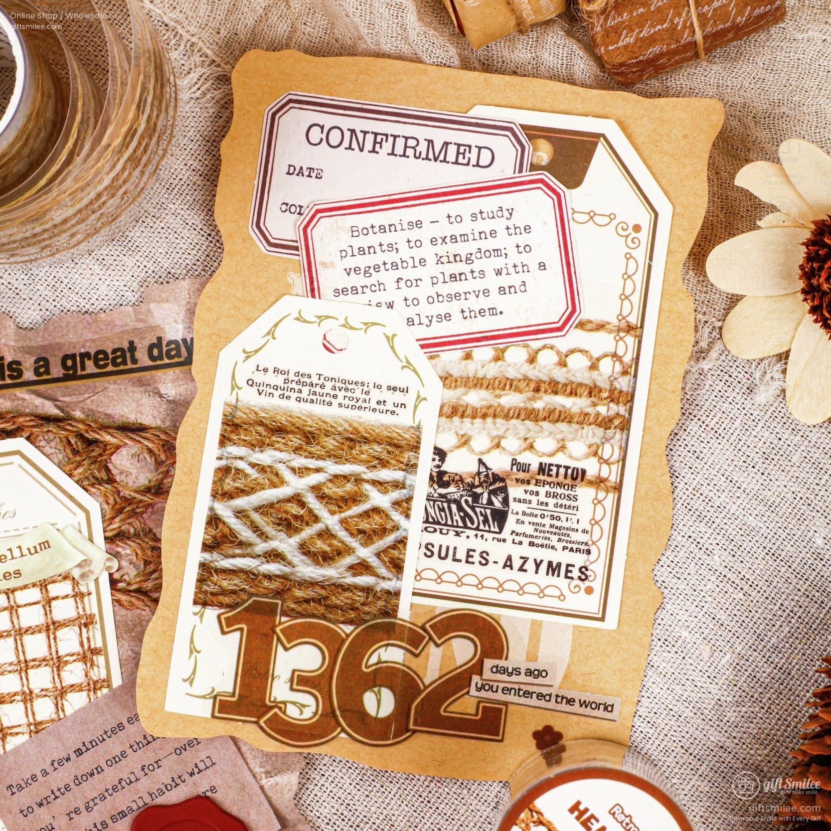 Pet Transparent Jute Texture 5Cm×2M Decorative Tape | KS-RT-1767