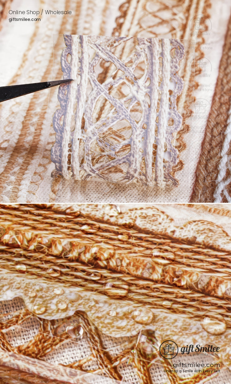 Pet Transparent Jute Texture 5Cm×2M Decorative Tape | KS-RT-1767