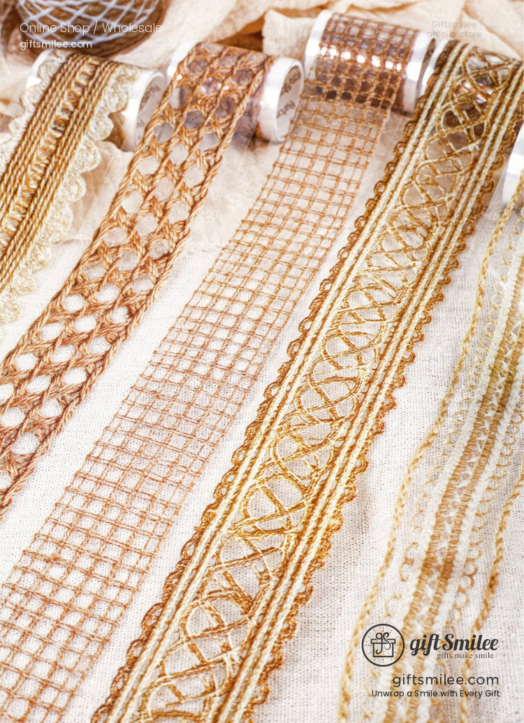 Pet Transparent Jute Texture 5Cm×2M Decorative Tape | KS-RT-1767