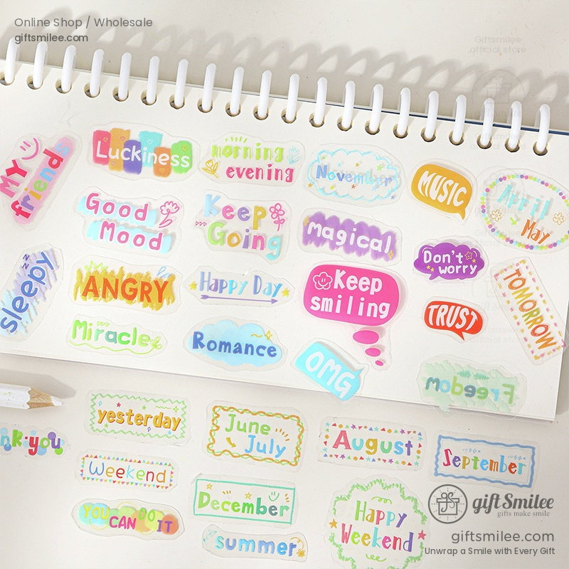 A Week Of Dopamine Decorative Sticker Tape | KS-RT-1794