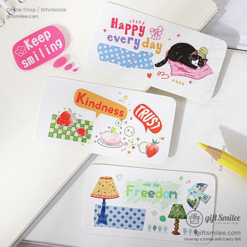 A Week Of Dopamine Decorative Sticker Tape | KS-RT-1794