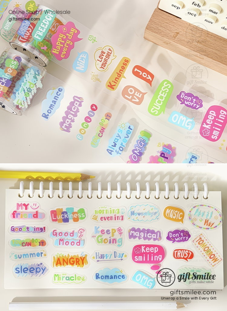 A Week Of Dopamine Decorative Sticker Tape | KS-RT-1794