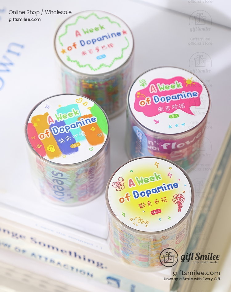 A Week Of Dopamine Decorative Sticker Tape | KS-RT-1794