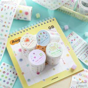 Translucent Die-Cut Candy Motifs Decorative Tape | KS-RT-1803