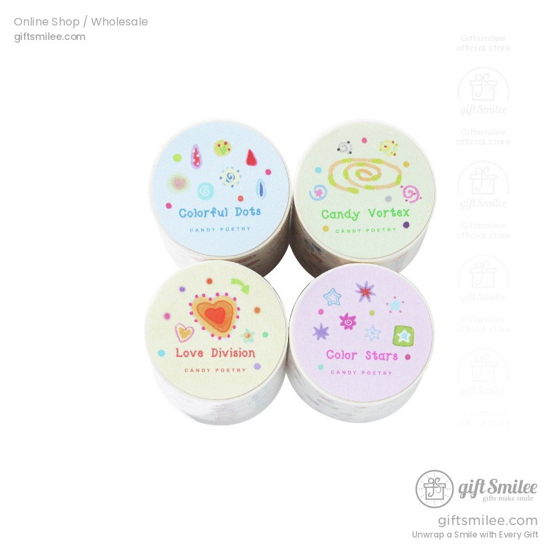 Translucent Die-Cut Candy Motifs Decorative Tape | KS-RT-1803
