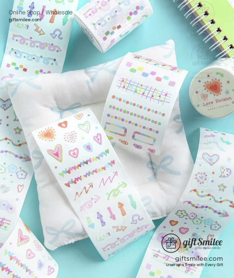Translucent Die-Cut Candy Motifs Decorative Tape | KS-RT-1803