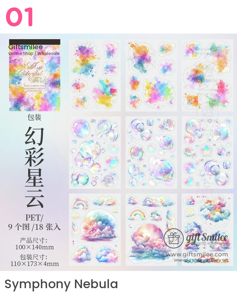 My Colorful World Sticker Book | weekly planner