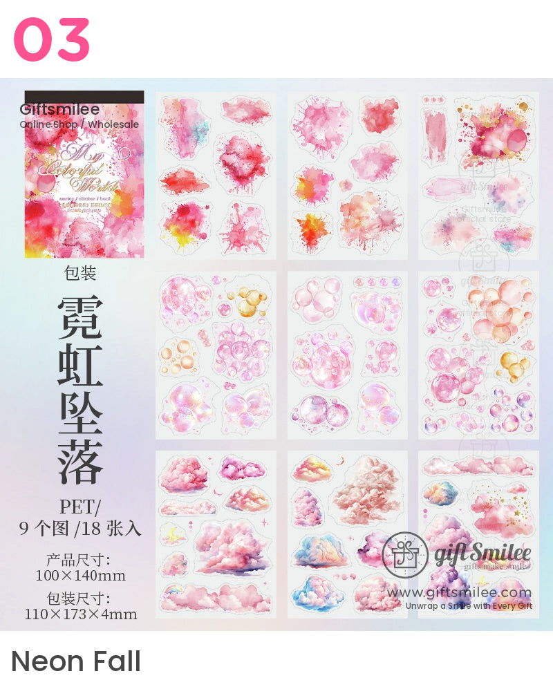 My Colorful World Sticker Book | weekly planner