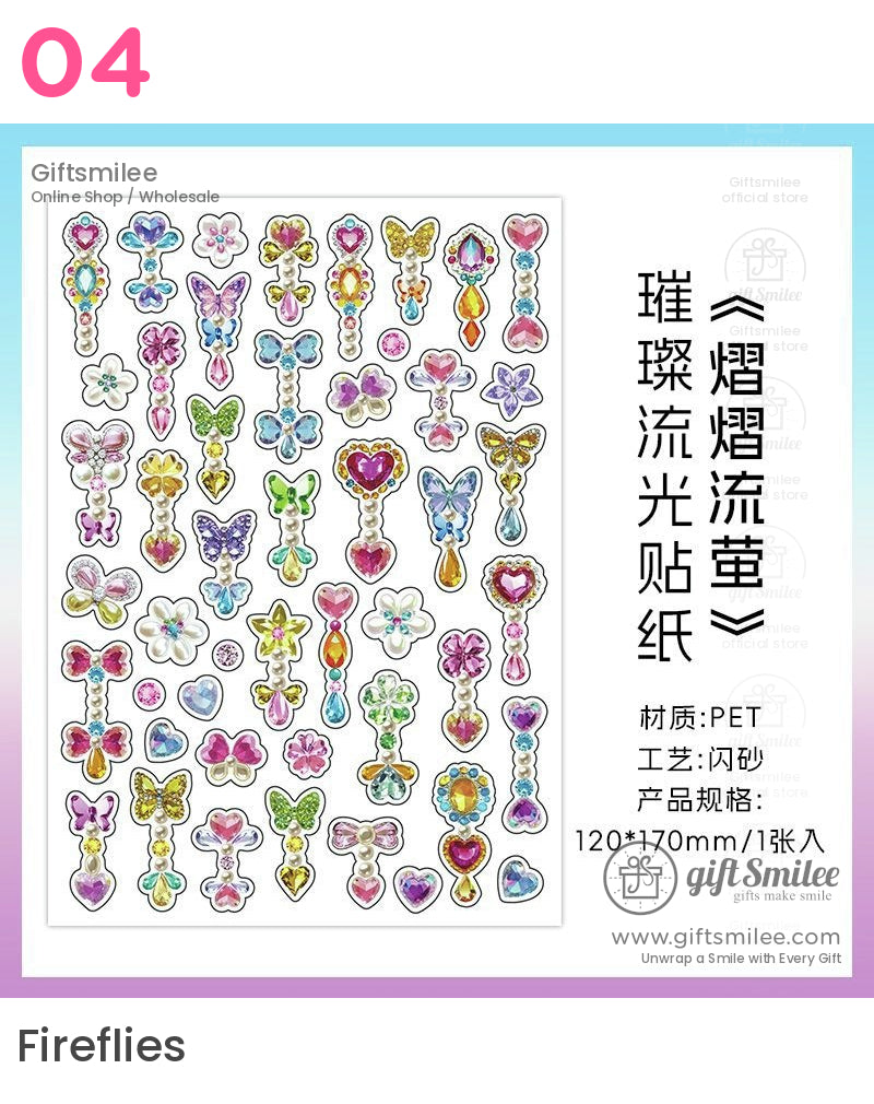 3D Glitter Butterfly And Gem Stickers For Scrapbooking And Crafts Stickers | school craft