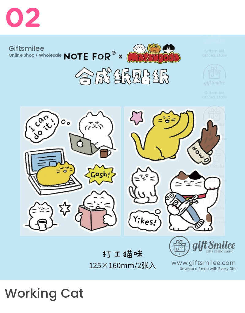 Kawaii Cartoon Cat Stickers | journals deco