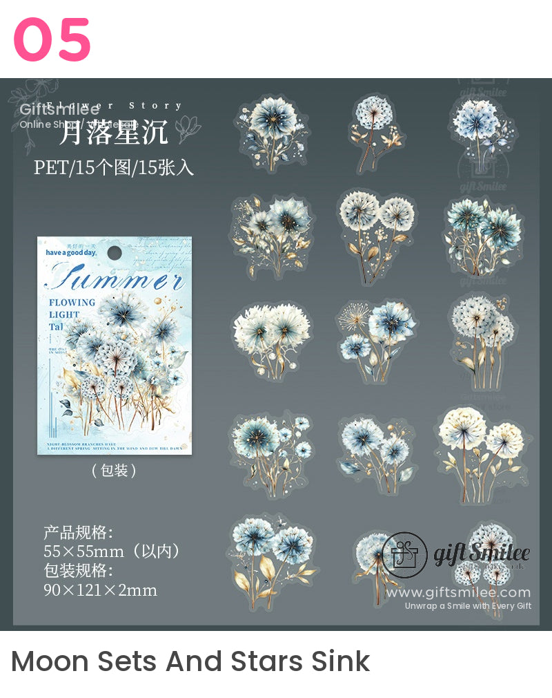 Floral Stickers | vintage poster