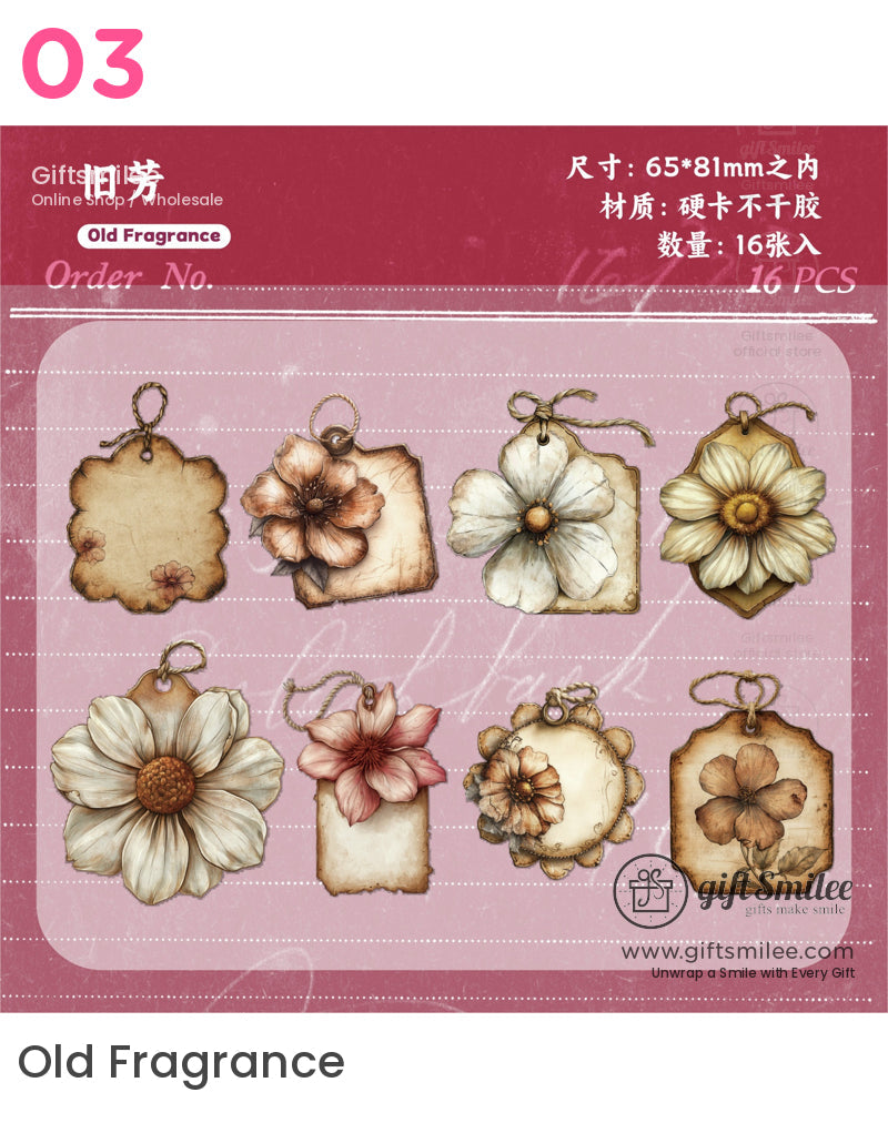 Retro Vintage Flora Sticker Packs | girl birthday