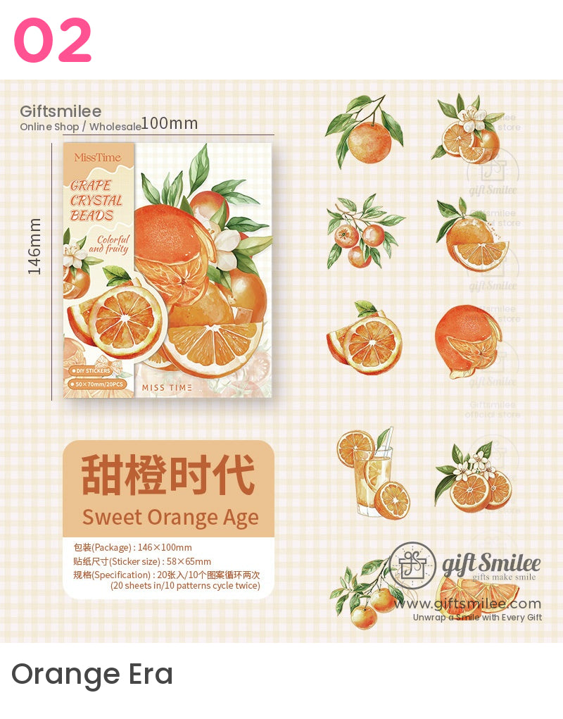Fruit-Themed Decorative Stickers | journal paper