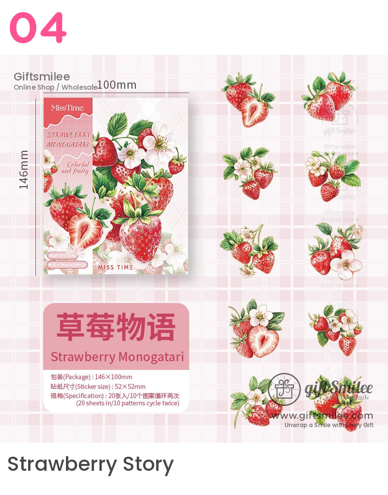 Fruit-Themed Decorative Stickers | journal paper