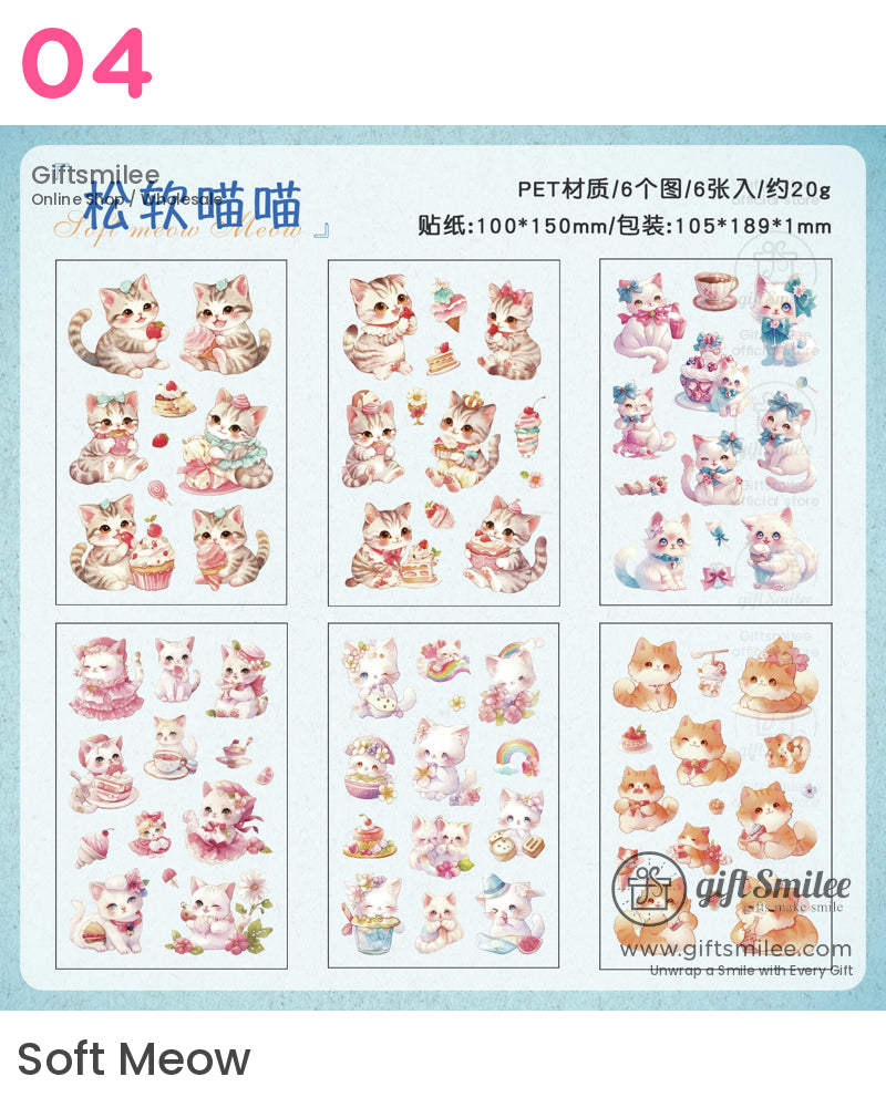 Kawaii Animal Bunny Panda Fox Bear Cat Stickers | boy friend