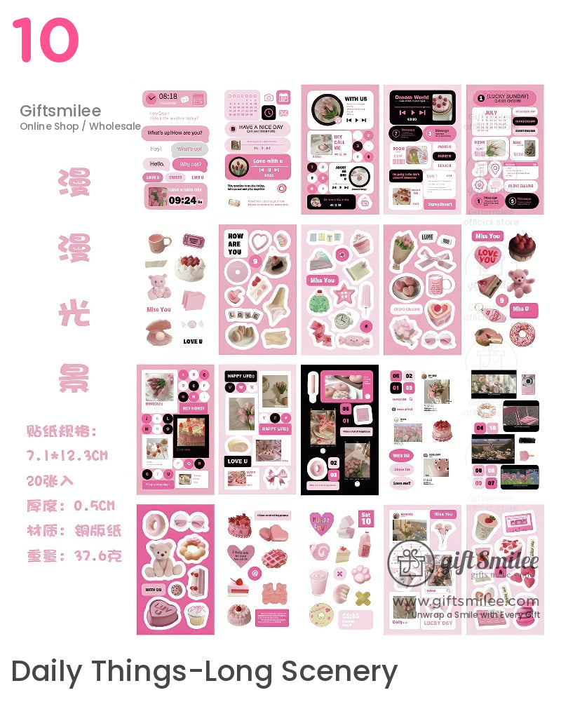 Collage Freedom Aesthetic Sticker Book | KS-SA-4003