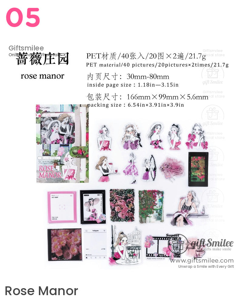 Vintage Aesthetic Sticker Packs | KS-SA-4006