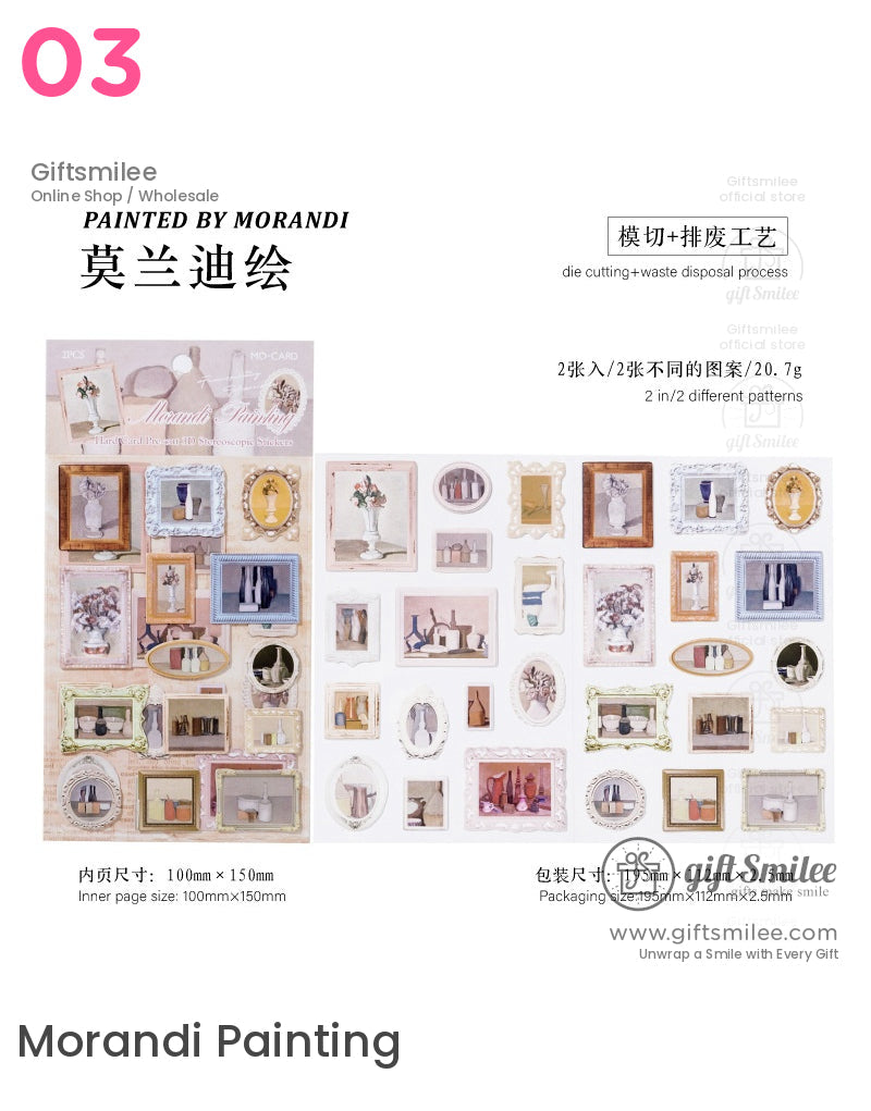 Famous Painting Museum Stickers | KS-SA-4211