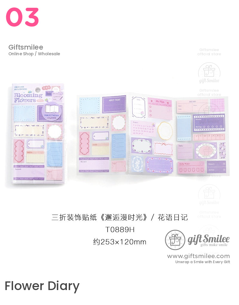 Pastelcolored decorative sticker set with pink blue and purple designs for planners notes and journaling