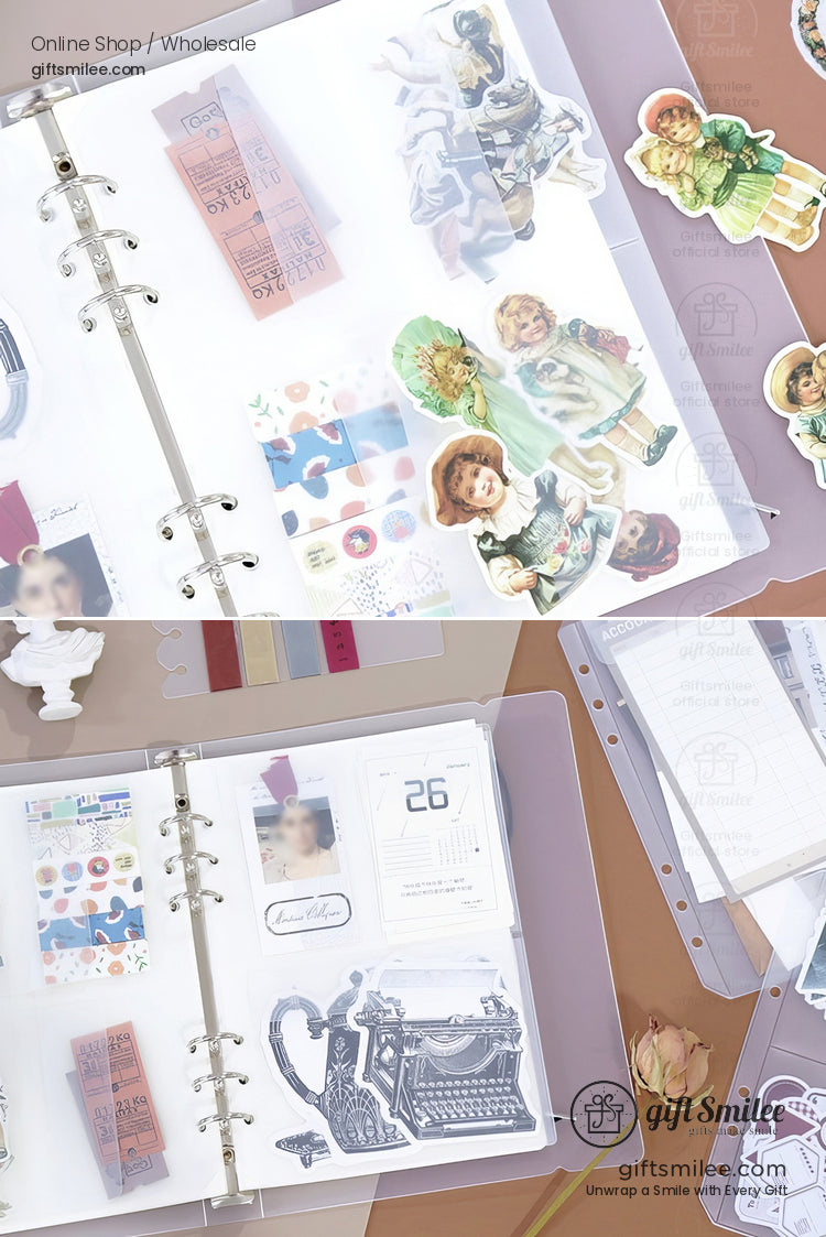 A6A5 Sticker Loose-Fitting Storage Bag Binder Pocket Sleeves | KS-SA-4253