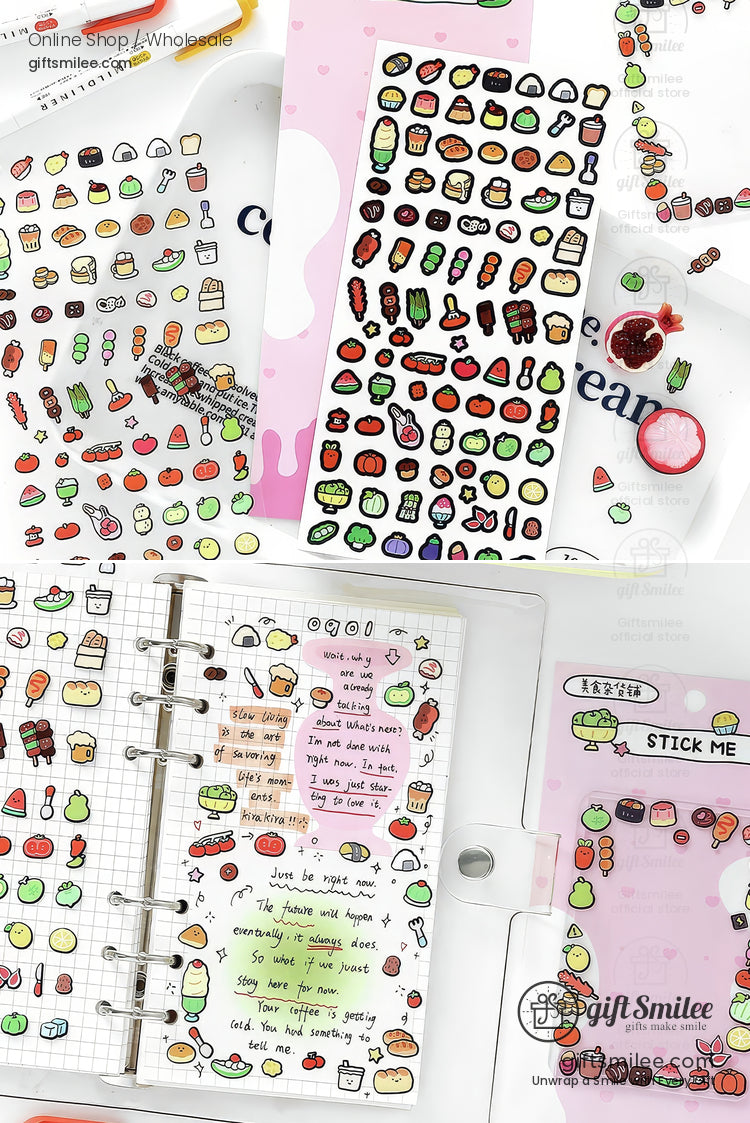 Matte Waterproof Pet Mini Icon Assorted Sticker Pack | KS-SA-4258