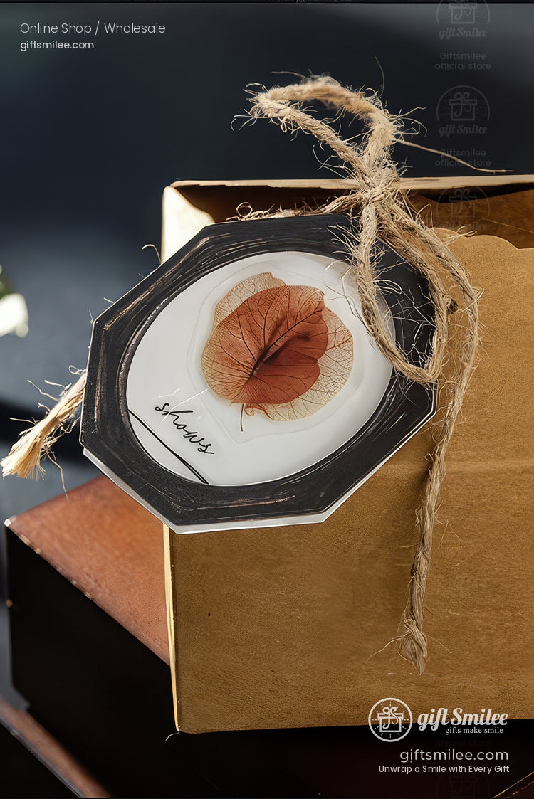 Matte Pet Transparent Overlap Vintage Frame Dried-Flower Prints Sticker Pack | KS-SA-4260