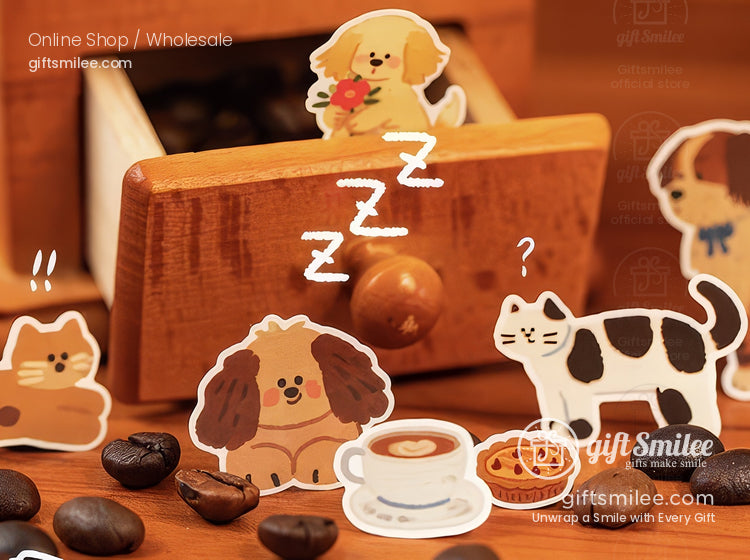 Matte Pvc Die-Cut Rich-Color Animal Motifs Sticker Sheets | KS-SA-4264