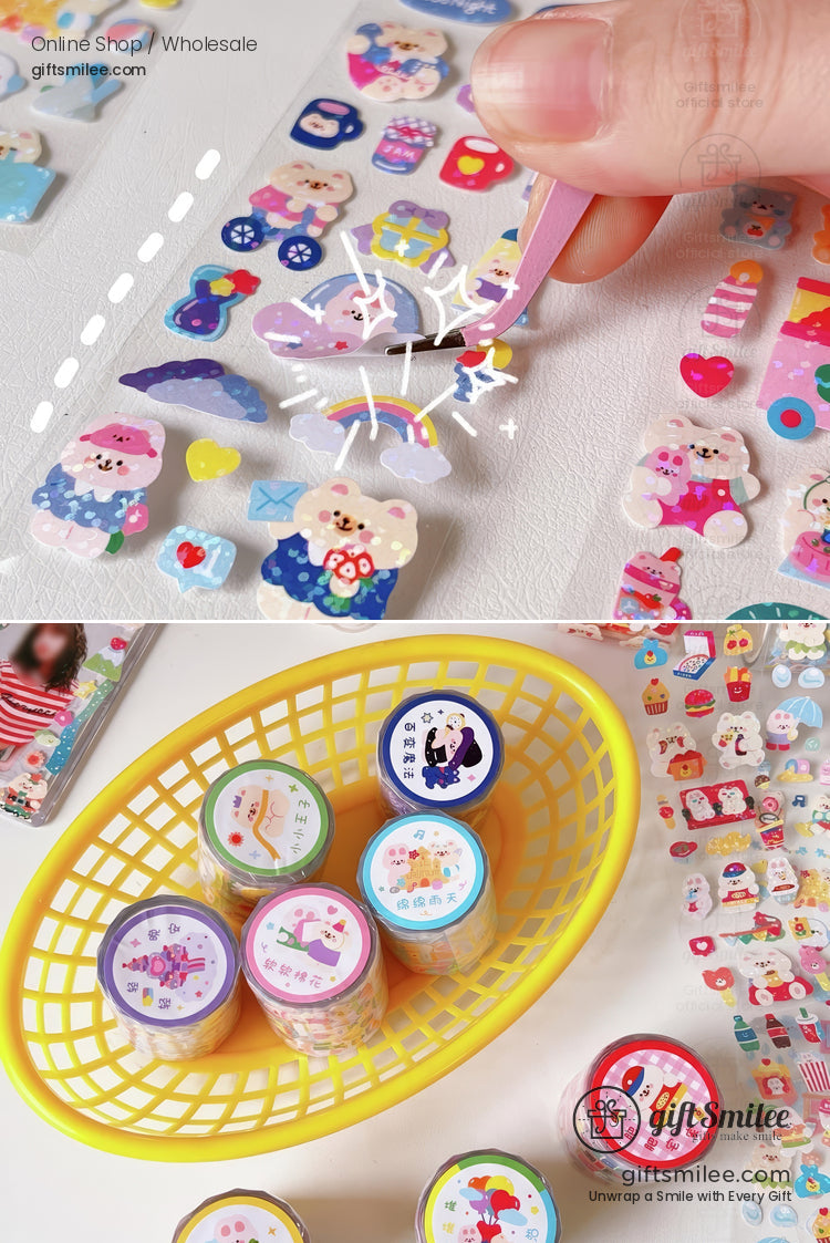 Transparent And Waterproof Sticker Roll Set | KS-SA-4271