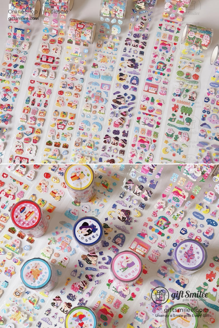 Transparent And Waterproof Sticker Roll Set | KS-SA-4271