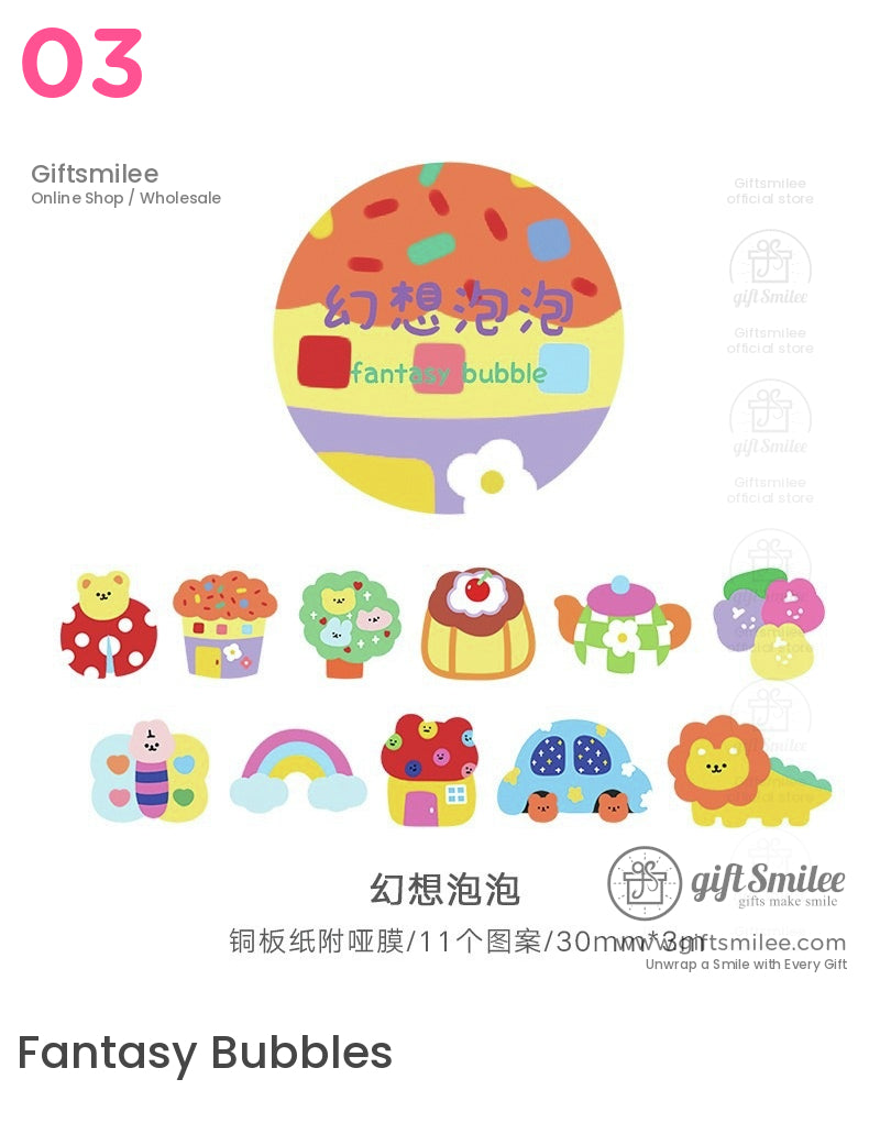 Transparent And Waterproof Sticker Roll Set | KS-SA-4271