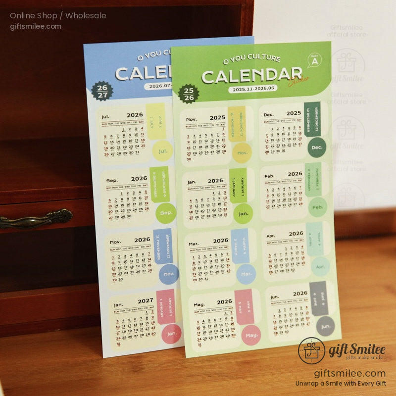 2026 Calendar Index Stickers | KS-SA-4272