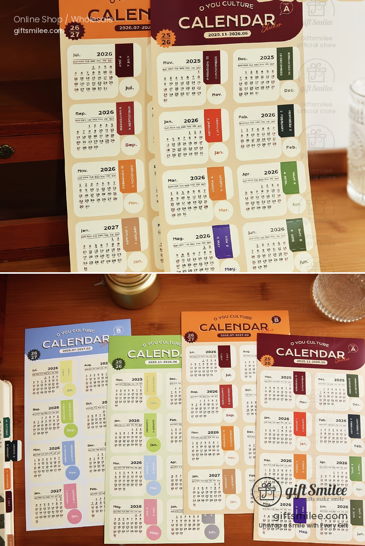 2026 Calendar Index Stickers | KS-SA-4272