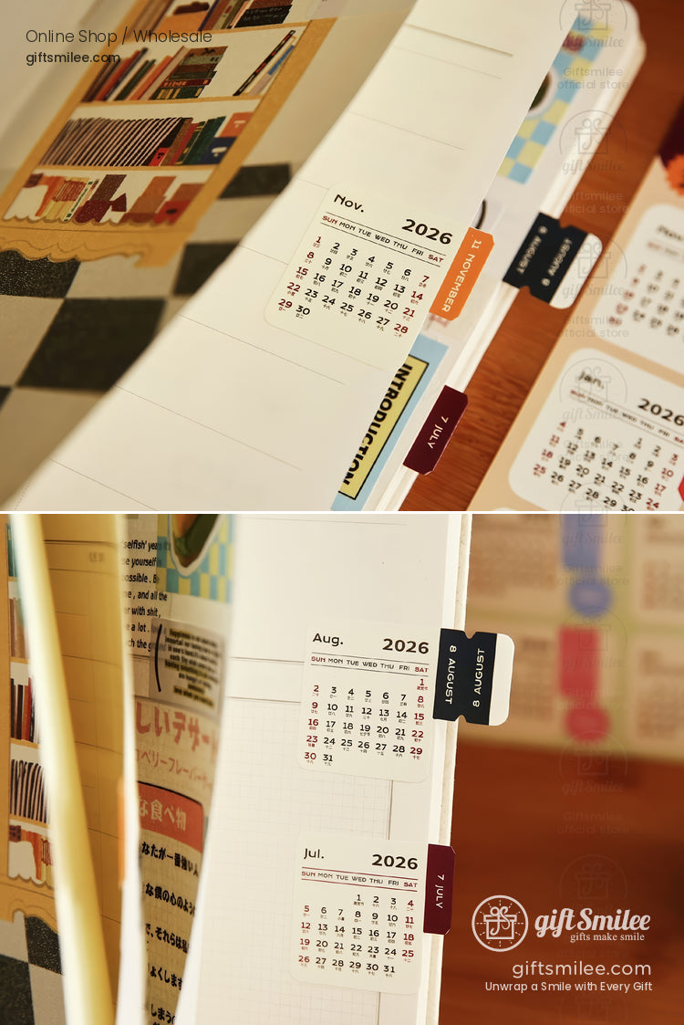 2026 Calendar Index Stickers | KS-SA-4272