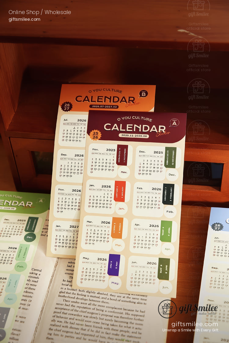 2026 Calendar Index Stickers | KS-SA-4272
