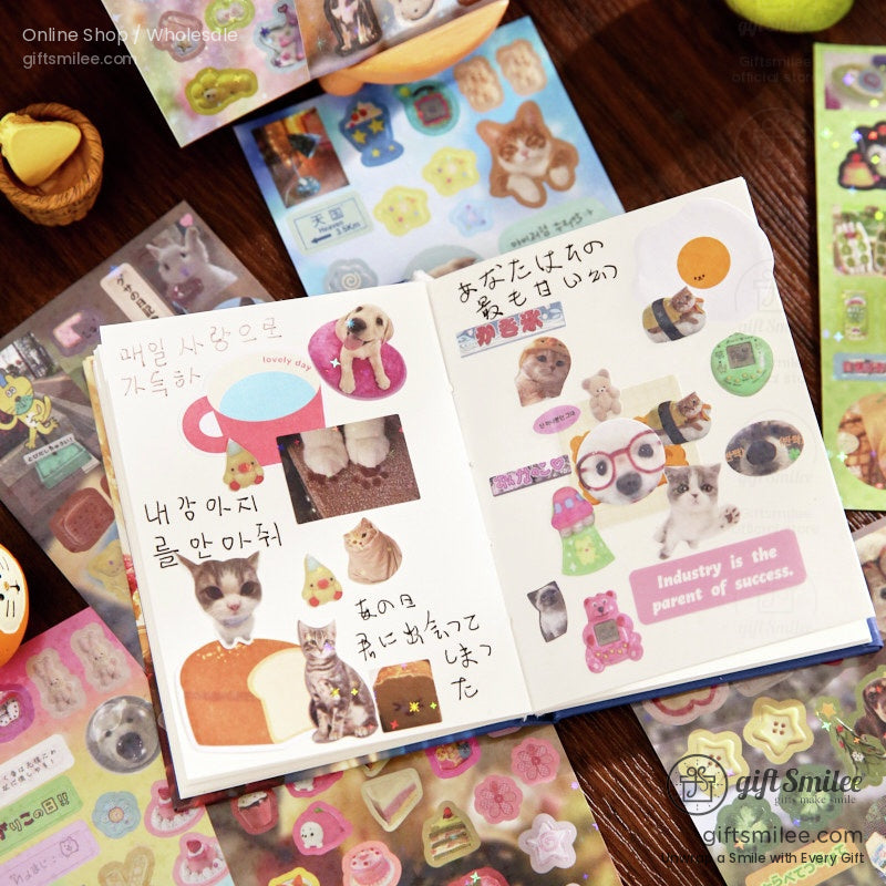 Cute Pet Food And Toy Store Sticker Book | KS-SA-4277