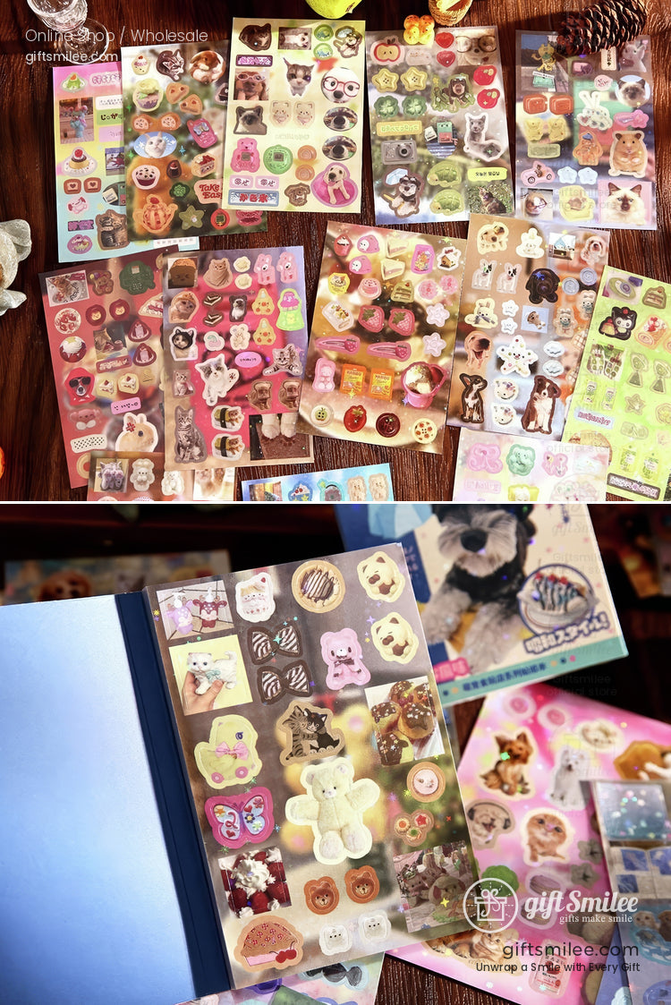 Cute Pet Food And Toy Store Sticker Book | KS-SA-4277