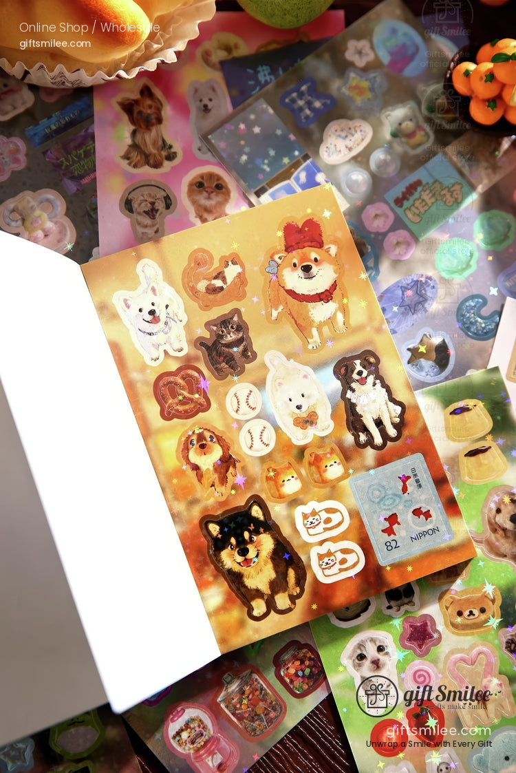 Cute Pet Food And Toy Store Sticker Book | KS-SA-4277