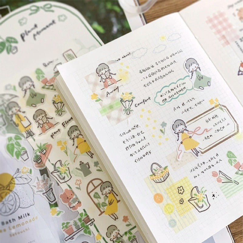 Lines And Color Blocks Sticker Sheets | KS-SA-4279