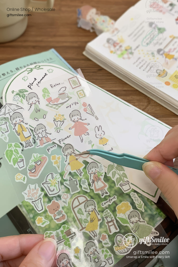 Lines And Color Blocks Sticker Sheets | KS-SA-4279