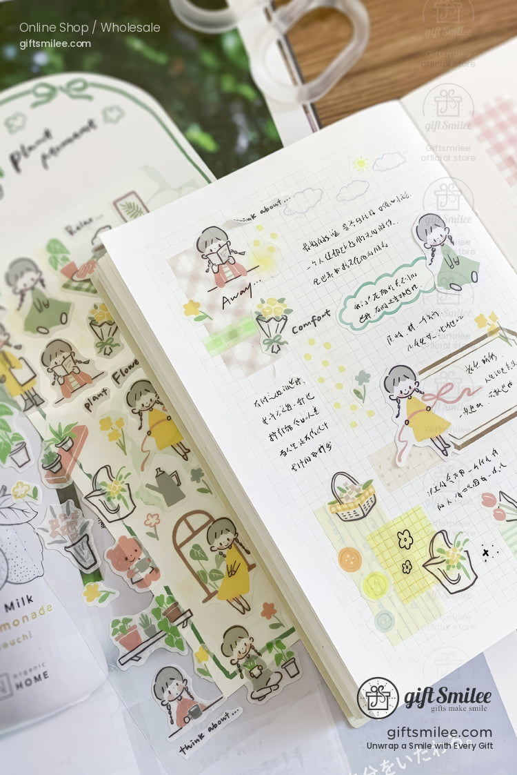 Lines And Color Blocks Sticker Sheets | KS-SA-4279