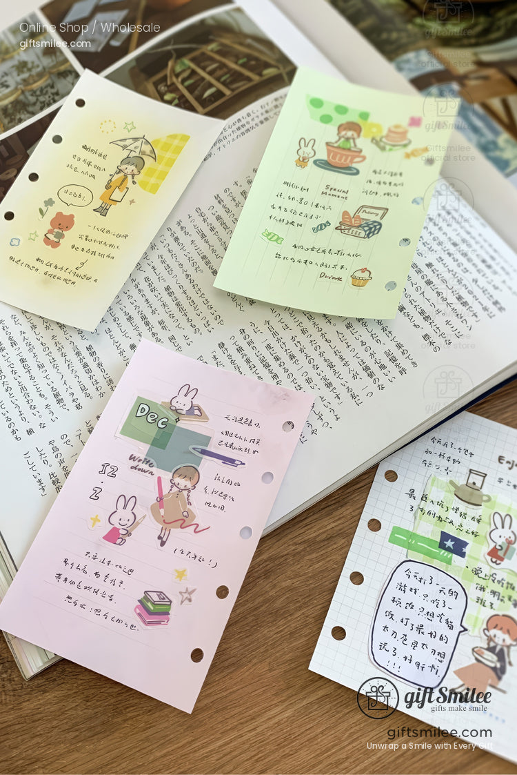 Lines And Color Blocks Sticker Sheets | KS-SA-4279