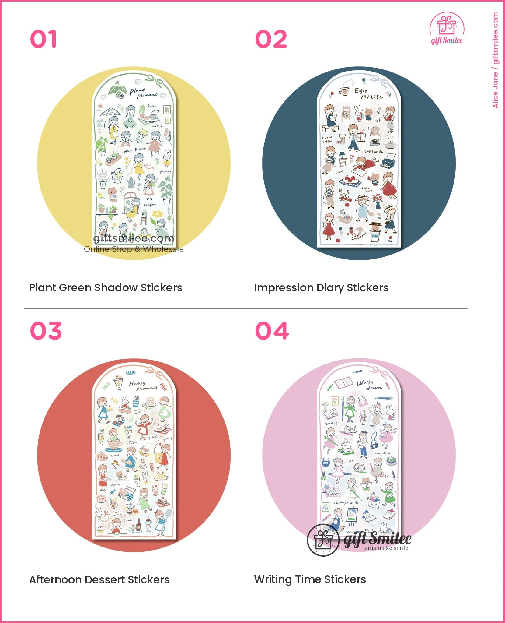 Lines And Color Blocks Sticker Sheets | KS-SA-4279