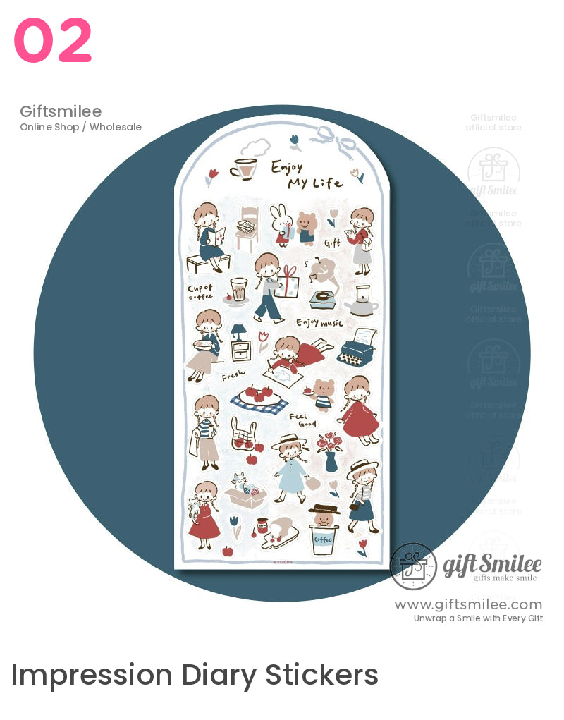 Lines And Color Blocks Sticker Sheets | KS-SA-4279