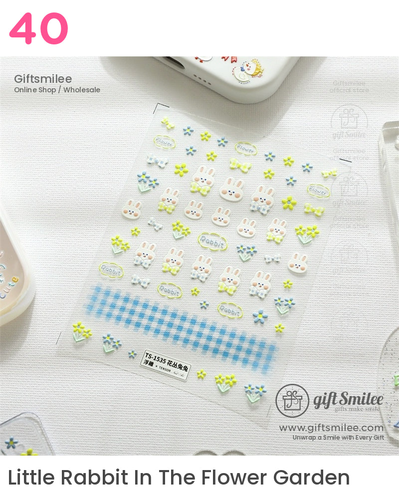 Puffy 3D Embossed Vinyl Pastel Cute Icons Puffy Stickers | KS-SA-4280
