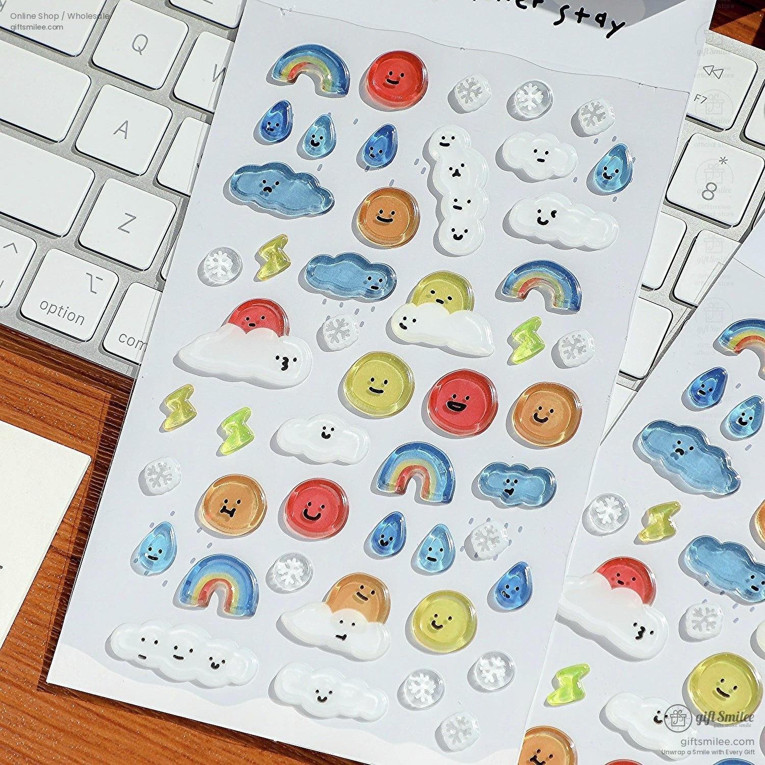 Epoxy Puffy Glossy 3D Sticker Sheet | KS-SA-4281