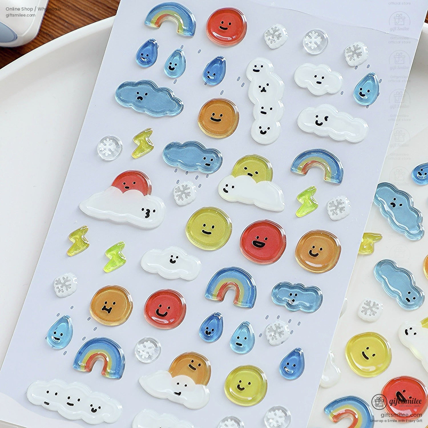 Epoxy Puffy Glossy 3D Sticker Sheet | KS-SA-4281